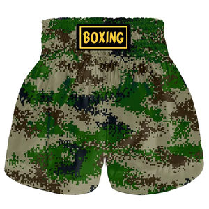 Shorts de boxe Muay Thai MMA personnalisés en gros pour hommes et femmes, en spandex/polyester, séchage rapide, haute qualité, 220g, logo et taille personnalisés - Product Image 6