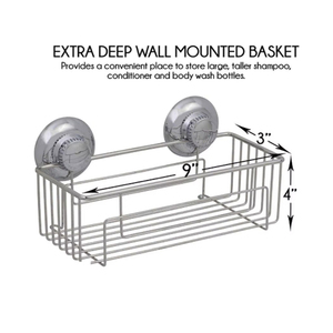 Estante de ducha de metal de acero inoxidable montado en la pared con ventosas de vacío <span class=keywords><strong>para</strong></span> almacenamiento en el baño - Product Image 2