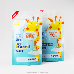 Custom Resealable Zipper Top Bottom Open Heat Sealable Ziplock Plastic Bags Towel Packaging Flat Pouch