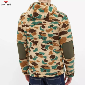 Wholesale Price New Design <b>Men</b> <b>Sherpa</b> Fleece Spring <b>Jacket</b> Coated Camouflage Formal Waterproof Windproof for Outdoor Activities - Product Image 2