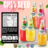 Vietnam Fabrikant Chia Zaad Sap Drinken 290Ml-Gratis Monster & Design, Groothandel Beste Prijs, Oem/Odm