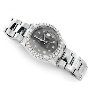 Montre de mode en quartz moissanite avec cadran en verre, boîtier octogonal, cadran à chiffres romains, édition limitée, bracelet unisexe en acier inoxydable - Meilleure vente - Product Image 3