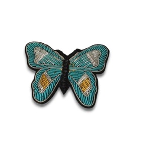 Shottingstar bleu avec broche brodée en cristal broderie à la main et broche de mode perlée en fil de lingot - Product Image 6