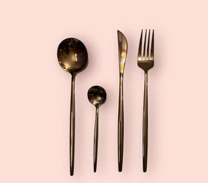 Champán Boda Camping Picnic Cubiertos Cucharas Tenedores Cuchillos Cubiertos de acero inoxidable de grado alimenticio Cubiertos de acero inoxidable - Product Image 1