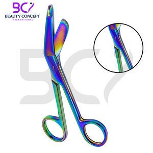 กรรไกรผ้าพันแผลอเนกประสงค์สำหรับ4.5สีรุ้งสแตนเลสพื้นฐานของเครื่องมือผ่าตัด - Product Image 5