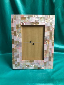 Cadre photo en MDF moderne personnalisé, fait à la main, agate, pierres semi-précieuses, décoration murale, cadres photo de table en bois - Product Image 4