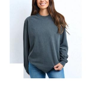 T-shirt décontracté à manches longues en coton de qualité supérieure pour femmes, couleur unie personnalisée, coupe ample, chaud et abordable-Exportation à partir du fournisseur BD - Product Image 6