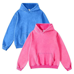 Sudadera con Capucha Extra Grande de Poliéster/Algodón Lavada al Ácido, Estilo Urbano Unisex, Sudadera Vintage de Invierno de Peso Pesado, Corte Cuadrado - Product Image 6