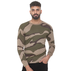 Camisetas de Camuflaje de Color Sólido 100% Algodón de Calidad Premium 2026, Transpirables, Cuello Redondo, Corte Clásico para Gimnasio, Venta al Por Mayor - Product Image 4