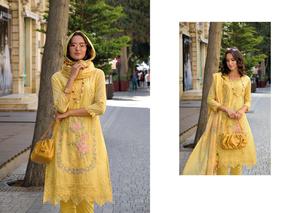 Nouvelle collection de coton Dupatta avec broderie et impression numérique Vente en ligne de vêtements indiens et pakistanais - Product Image 4