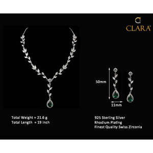 Compre Conjuntos de Collares de Plata de Ley 925 de Primera Calidad para Mujer, con Patrones Geométricos y Numéricos, Chapados en Rodio, para Compromiso o Aniversario - Product Image 6
