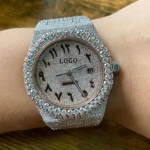 Reloj Mecánico de Diamantes Moissanite Personalizado de Alta Calidad para Hombre, Estilo Hip Hop, Lujoso y con Incrustaciones - Product Image 2
