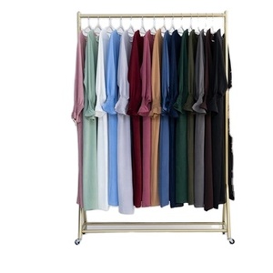 Abaya mujer musulmana vestido dulce estilo manga larga ropa modesta Islam Hijabi bata elegante de talla grande transpirable Ramadán Eid - Product Image 1