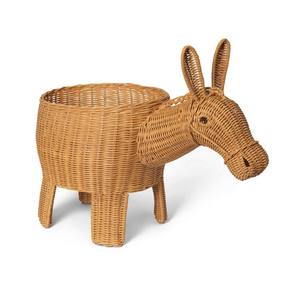 Cesta trenzada de mimbre para decoración de baby shower, contenedor de mimbre, cestas de almacenamiento, cesto para niños - Product Image 1