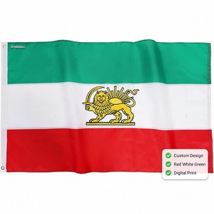 Bandera de León de Irán Personalizada, Roja, Blanca <span class=keywords><strong>y</strong></span> Verde, Tela de Poliéster, Publicidad, Promoción, Dropshipping - Product Image 1