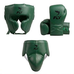 ชุดฝึกซ้อมมวยสีเหลืองรุ่นใหม่ ทนทาน หนังแท้ ออกแบบเองได้ สำหรับฝึกซ้อม MMA ต่อยมวยไทย คิกบ็อกซิ่ง - Product Image 3