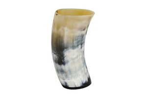 แก้วเขาควายขัดวาวพร้อมขอบทองเหลืองอุปกรณ์100% เครื่องดื่มสำหรับโรงแรมแก้วไวน์และเบียร์กำหนดขนาดได้เอง - Product Image 3