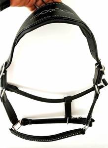 High Quality Custom Nylon Horse Leather Rope Halter English Western Style Bridle Accessory Wholesale Competitive Price - Product Image 2