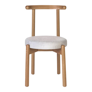 เก้าอี้รับประทานอาหารทำจากไม้เนื้อแข็งแบบเรียบง่ายเก้าอี้ไม้สไตล์นอร์ดิกสำหรับคาเฟ่ร้านอาหารเฟอร์นิเจอร์แบบกลม - Product Image 1