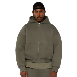 เสื้อฮู้ดคอตตอนโอเวอร์ไซส์โอเวอร์ไซส์เสื้อฮู้ดเสื้อสเวตเชิ้ตมีฮู้ดสั่งพิมพ์ฉลากส่วนตัวโรงงานผลิตขายส่งในปากีสถาน - Product Image 1