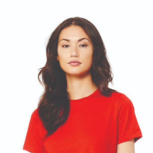 Camiseta de algodón ajustada para mujer, camisetas con cuello redondo, Jersey de punto, ropa cómoda para el día a día, camisetas de diseño personalizado - Product Image 4