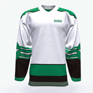 Jersey de Hockey sobre Hielo para Hombre de Talla Grande al por Mayor - 100% Poliéster, Tejido Transpirable, Colores Personalizables, Logotipo, Servicio OEM de Marca Privada - Product Image 2