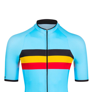 Top qualité personnalisé drôle bleu cyclisme maillot chemises pour hommes vélo maillot doux cyclisme maillot ensemble - Product Image 4