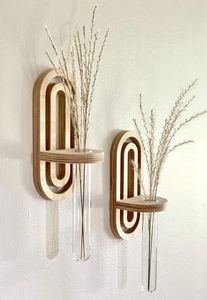 ชั้นวางของไม้ติดผนังตกแต่งบ้าน - Product Image 3