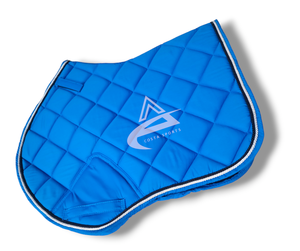 Cotton Horse Saddle Pad with Anti-Shrink Breathable Foam Filling and Polycotton Lining Plus Size for Equestrian Use - Product Image 1