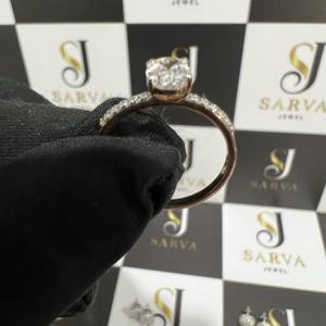 Anillo de Diamantes de Corte Ovalado Personalizado, Oro Sólido de 14K/18K, Anillos Finos de Lujo, Diamantes VVS con Certificado IGI, Anillos de Boda para Mujer - Product Image 6