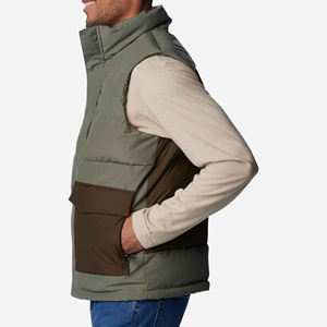 Chaleco Acolchado Informal para Hombre, Resistente al Agua, para Invierno, con Cierre, sin Mangas, Cuello Alto, Chaqueta Cálida de 280g, 100% Poliéster, Talla - Product Image 4