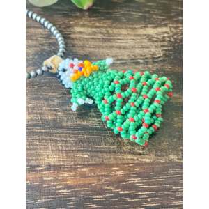 Colgante Artesanal Navajo Chapado en Oro con Cuentas, Adorno Étnico Bohemio con Piedras Religiosas, Regalo - Product Image 2