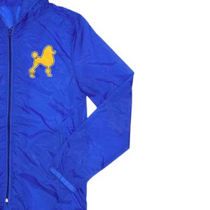 Sigma Gamma Rho SGRho <b>Light</b> Jacket Royal Blue 100 Polyester Greek <b>Letters</b> Sleeve Poodle Patch Windbreaker Sorority - Product Image 4