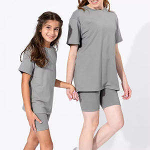 Custom Made Best Quality Women's Above <b>Knee</b> Canvas Casual Set 2-Piece Personalized Logo Solid 100% Cotton OEM Service - Product Image 4