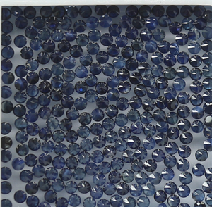 Zafiro Azul Natural al por Mayor, Piedra Suelta Redonda Facetada, Gema Preciosa para Joyería, de 1 mm a 6 mm, Certificada - Product Image 2