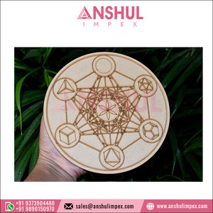 2024 nueva llegada excelente calidad superventas ligero de madera grabado hecho a mano conjunto geométrico tableros de rejilla de cristal - Product Image 6