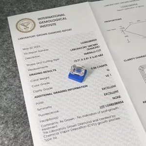 Vente en gros CVD/HPHT 4.0 CT DEF Couleur VVS/VS Clarifier les diamants de laboratoire taillés radiants Diamants en vrac Diamants cultivés en laboratoire - Product Image 4