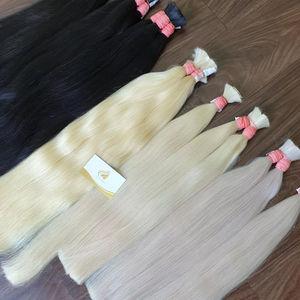 Extensiones de cabello humano de color a granel no Remy de textura recta virgen 100% de alta calidad de Vietnam al mejor precio al por mayor - Product Image 1