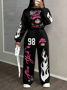 Ensemble de vêtements de sport pour femmes en deux pièces, style décontracté urbain, coupe régulière, respirant, léger, pour marque privée - Product Image 4