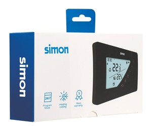 Termostato digitale settimanale programmabile nero (Simon AF521103) - Product Image 4