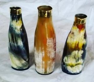 Botella Decorativa de Cuerno de Búfalo Natural con Tono Natural y Hermosa Textura para Decoración Artesanal del Hogar a Precio de Mayoreo - Product Image 6