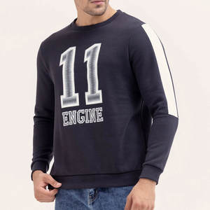 Sweat-shirt avec logo imprimé personnalisé polaire lourde pour hommes sweat-shirts de sport en coton pour hommes meilleure qualité 100% sweats en coton - Product Image 2