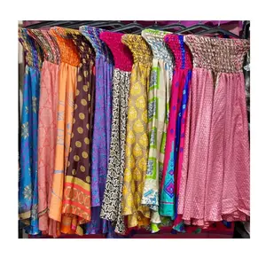 Ethnic Old sari Fabric Palazzo Pants for Casual Use Available at Affordable Price from India GC-AP-257