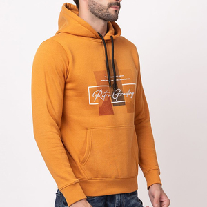 2025 calidad superior impreso en blanco hombres sudaderas con capucha pesado 100% algodón holgado hombres sudaderas con capucha OEM servicio al por mayor - Product Image 3