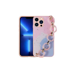 Coque en silicone à motif pailleté Netzy Luxury Elsa Series pour iPhone 13 Pro Max avec dragonne et support – Housse de protection pour téléphone portable - Product Image 1