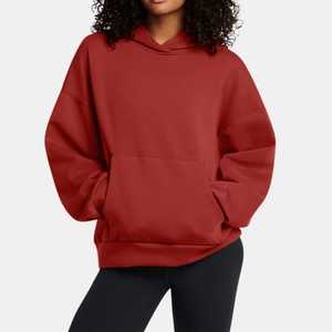 Sudadera Informal con Capucha para Mujer, 100% Algodón, Manga Larga, Talla Grande, Antiarrugas, Felpa, para Entrenamiento, Gimnasio, Otoño - Product Image 3