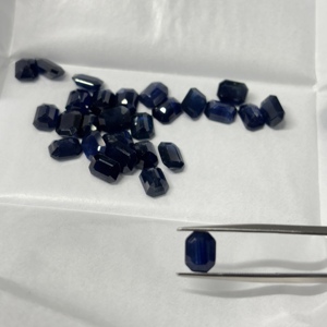 Natural <b>Blue</b> <b>Sapphire</b> Octagon Radiant shape Faceted Emerald Cut Loose Gemstone For Jewelry Precious Certified 2x4mm to 8x10mm - Product Image 3