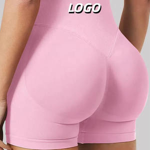 Shorts de Yoga para Gimnasio para Mujer, Leggings Sin Costuras de Cintura Alta, Pantalones de Yoga para Correr, Leggings Deportivos con Logotipo Personalizado - Product Image 1