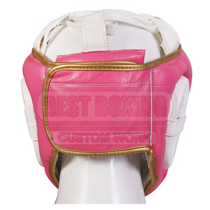 Protector de cabeza de kickboxing antichoque profesional con agujeros de ventilación de correa de barbilla de ajuste ajustable para entrenamiento - Product Image 4