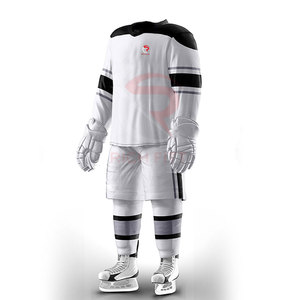 เครื่องแบบฮ็อกกี้น้ำแข็งสำหรับผู้ชายเสื้อเจอร์ซีย์ผ้าโพลีเอสเตอร์ระบายอากาศได้จาก100% วัสดุ2025 - Product Image 4